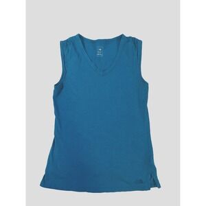 The North Face Women's Teal V-Neck Sleeveless Tee Top